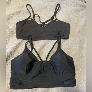 Athleta Lululemon Black Bra Bundle